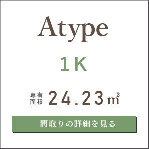 Aタイプ、１K、間取りの詳細を見る